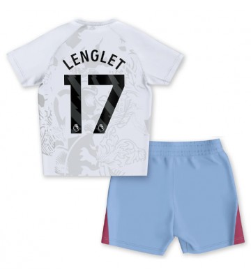 Aston Villa Clement Lenglet #17 Borta Kläder Barn 2023-24 Kortärmad (+ Korta byxor)